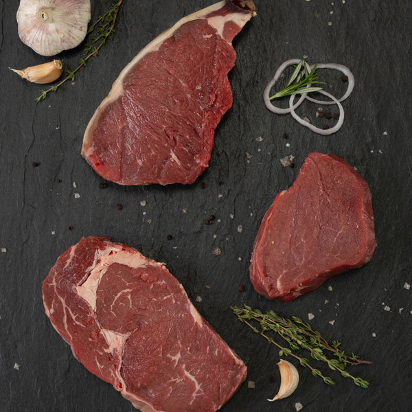 Valentine's Dine in for 2 Deal (From £20) Includes 2 x Sirloin Steaks, 2 x Sauces, 2 x Sides