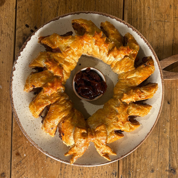 Sausage Roll Wreath