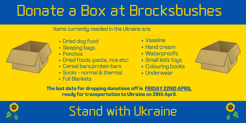 Donate a Box at Brocksbushes